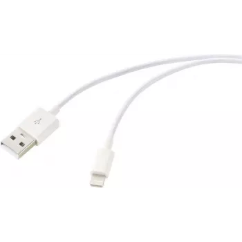 Renkforce USB 2.0 USB-A na Apple Lightning kabel 1m bílý matný RF-5724084