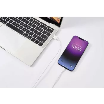 Renkforce USB 2.0 USB-A na Apple Lightning kabel 1m bílý matný RF-5724084