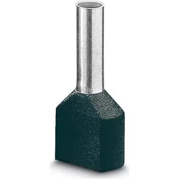 Dvojitá kabelová koncovka LAPP, 0,75 mm², 8 mm, částečně izolovaná, šedá, 500 ks 61802000