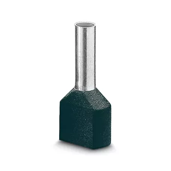 Dvojitá kabelová koncovka LAPP, 0,75 mm², 8 mm, částečně izolovaná, šedá, 500 ks 61802000