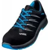 Bezpečnostní obuv Uvex 69373 unisex S1 P SRC, mikrovepur, ocelová mezipodešev, kompozitní špička, černo-modrá, velikost 43 6937343