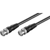 Propojovací kabel Wentronic Goobay BNC, černý, 2 m - BNC samec na BNC samec (50086)