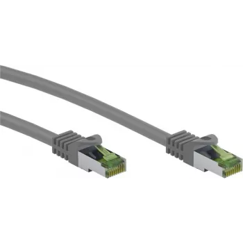 Patch kabel Wentronic Goobay CAT 8.1 S/FTP (PiMF), šedý, 0,5 m 61114