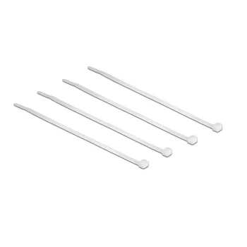 Stahovací pásky Delock průhledné D 200 x Š 3,6 mm 100 ks (18606)