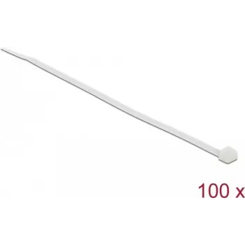 Stahovací pásky Delock průhledné D 200 x Š 3,6 mm 100 ks (18606)