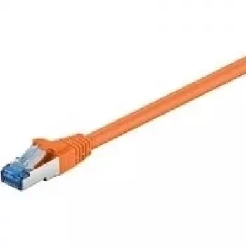 Patch kabel Wentronic Goobay CAT 6a S/FTP, RJ45, 5 m, oranžový, LSZH, měď 93818