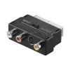 Adaptér Wentronic AVK 196 SCART na 3x RCA + S-Video, samec na samici, černý 50123