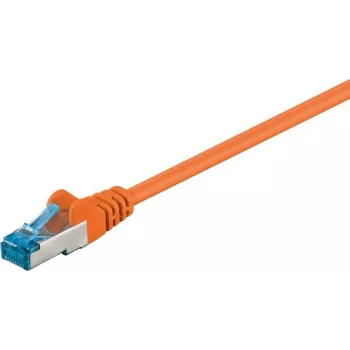 Patch kabel Wentronic 95605 CAT6a, RJ45 samec na samec, 1,5 m, oranžový