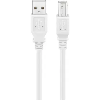 Wentronic 96186 kabel USB 2.0, USB-A samec na USB-B samec, 1,8 m, bílý