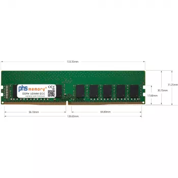 RAM PHS-memory 8 GB DDR4 ECC UDIMM 2400MHz PC4-19200E pro Terra Workstation 6100 (1000966) - SP579235
