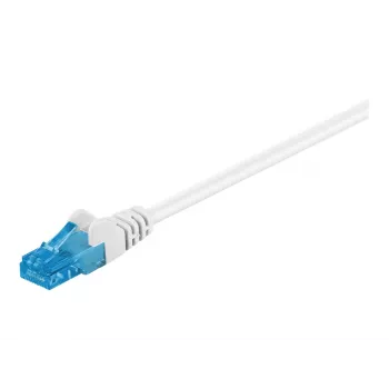 Patch kabel WENTRONIC Goobay CAT 6a, U/UTP, bílý, 1,5 m - LSZH bez halogenů, měď (59825)