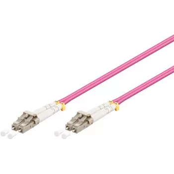 Optický patch kabel LC na LC Wentronic 95938 multimode, růžový
