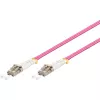 Optický patch kabel LC na LC Wentronic 95938 multimode, růžový