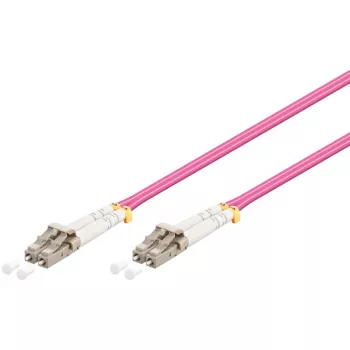 Optický patch kabel LC na LC Wentronic 95938 multimode, růžový