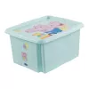 Úložná krabice keeeper karolina Peppa Pig, 24 litrů, otočná/skladná s víkem, PP, akvamarínová, 1 ks 1223762433600