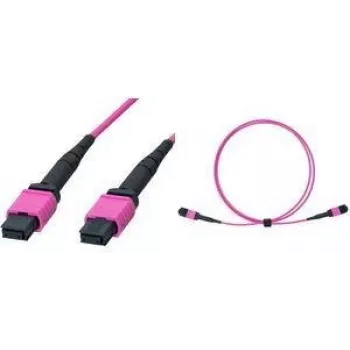 MPO patch kabel LogiLink FM7LC05, 12 vláken, multimode OM4 50/125 µm, MPO/PC B/B, typ B, 5 m