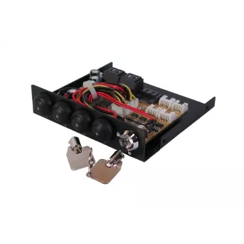 Přepínač SATA III EXSYS EX-3466-2 4portový – přepínání 1 na 4 HDD/SSD, 6Gbps, Hot-Swap, čipset Marvell