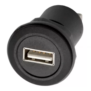 EXSYS EX-49212 USB 2.0 vestavný adaptér, USB-A zásuvka na USB-A zásuvka, černý