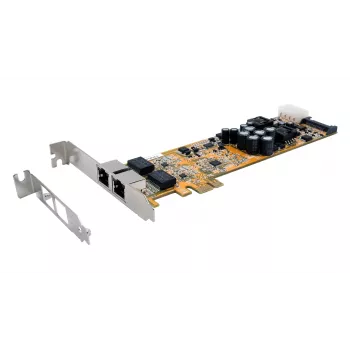 EXSYS EX-6072POE-2 dvouportová Gigabit Ethernet PCIe karta s PoE, Low Profile