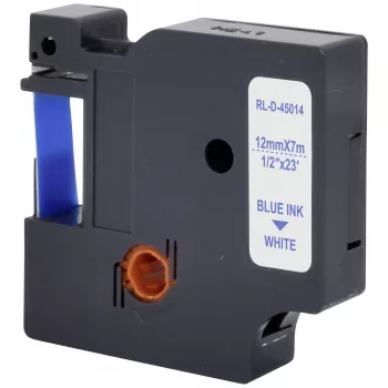 Kompatibilní kazeta s páskou DYMO D1 Renkforce RF-LT-D45014 12 mm bílá/modrá 7 m RF-6027814