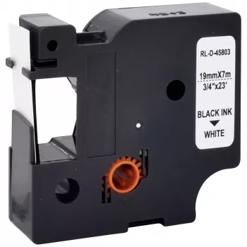 Kompatibilní kazeta s páskou DYMO D1 Renkforce RF-LT-D45803, 19 mm, bílá/černá, 7 m RF-6027838