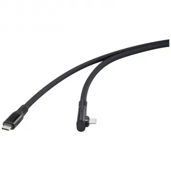 Renkforce USB4 USB-C na USB-C kabel 1 m černý 8K UHD magnetický konektor RF-6438138