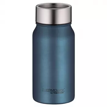 THERMOS Insulated Drinking Mug TC, 0.35 L, Matt Blue Stainless Steel, Double-Walled, Leak-Proof 4097.342.035