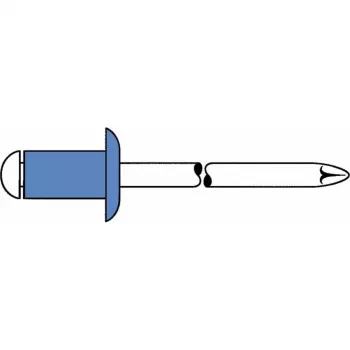 Trhací nýt GESIPA ocel/ocel 4x8 mm plochá zaoblená hlava, rozsah uchopení 2,5–4,5 mm (6310443)