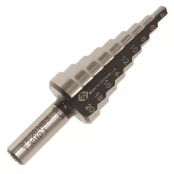 Stupňovitý vrták HSS C.K Tools T3010 1 6–20 mm s válcovou stopkou
