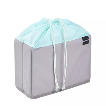 Sáček na ovoce a zeleninu keeeper nea, 9 litrů, šedá/aquamarine, stahovací šňůrka, skládací, vhodný na potraviny, 1 ks 1229562400000