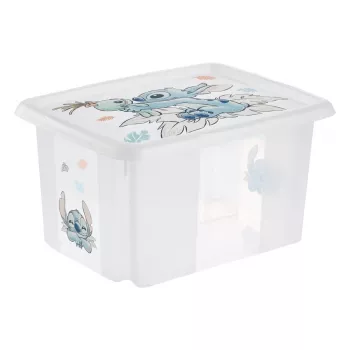 keeeper Karolina Stitch Storage Box, 15 L, Transparent, with Lid, Stackable 1223600131900