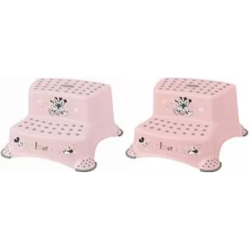 keeeper kids Step Stool Igor Minnie, Nordic Pink with Print, Load Capacity 120 kg, Anti-Slip Feet, 1 Piece 1003258124700