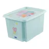 Úložný box keeeper Karolina Peppa Pig, 30 litrů, aquamarine, s víkem, stohovatelný 1223862433600