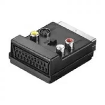 Adaptér Wentronic AVK 198 SCART na 3x RCA/S-Video, černý 50312