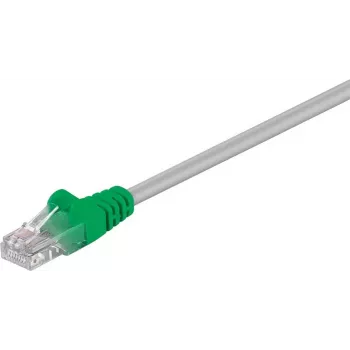 Crossover patch kabel Wentronic Goobay CAT 5e, U/UTP, šedo-zelený, 2 m - CCA hliník potažený mědí (68864)