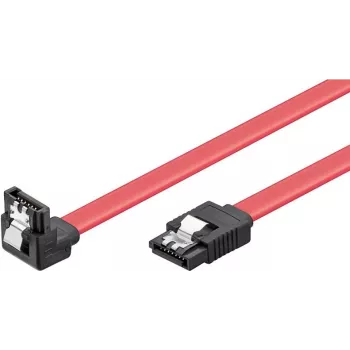 SATA III kabel Wentronic 93116 0,5 m červený, 6Gbps se zajišťovacími klipy