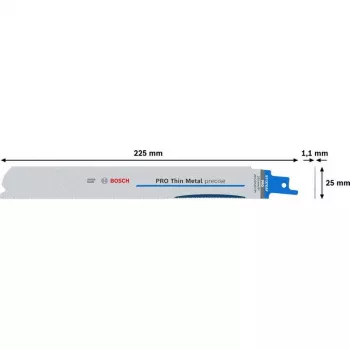 Čepel pro pila Bosch S 1137 EAF na tlustý kov, 225 mm, 5 ks 2608658989