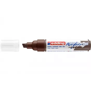 Akrylový marker Edding 5000 široký - hnědý - sekaný hrot - extra silný - 5-10 mm 4-5000907