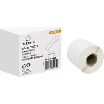 Role etiket Renkforce RF-6027812 pro DYMO LabelWriter, 190 x 54 mm, bílý papír, permanentní lepidlo, 110 etiket