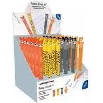 Prezentační stojan s gelovými pery Faber-Castell Eberhard Faber Animal Erase It! 0,7 mm, modrá, vymazatelná, plnitelná, 36 per 560174