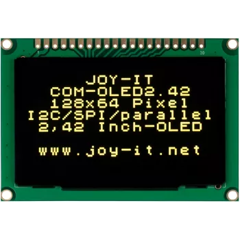 JOY-IT COM-OLED2.42 2,42 inch OLED displejový modul 128x64, bílý, SPI/I2C, SSD1309