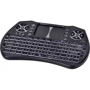 Bezdrátová klávesnice Renkforce RF-MWK-103 s integrovaným touchpadem, německé QWERTZ, černá RF-7481488