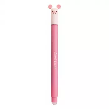 Gelové pero Faber-Castell Eberhard Faber Animal Erase it! prase modré 0,7 mm vymazatelné plnitelné 582106