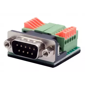 Sériový adaptérový kabel EXSYS EX-49000 D-SUB 9pinový samec na 10pinový šroubový terminál, 30 cm