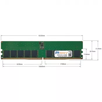 Paměťový modul PHS-memory 48 GB DDR5 ECC UDIMM 5600MHz PC5-44800E pro Terra 7600 BTO SP572416