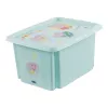 keeeper Storage Box karolina Peppa Pig, 15 Litre Stackable/Nestable Box with Lid, PP, Aquamarine, 1 Piece 1223662433600