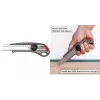 Odlamovací nůž NT Cutter L-550GP 18mm s hliníkovým tělem, kovovým vedením čepele, šroubovým zámkem, antracitový h1310511