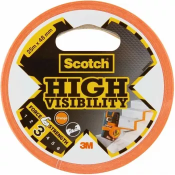 3M Scotch páska s vysokou viditelností oranžová 48 mm x 25 m, 6 rolí 7100205301