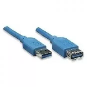 Kabel USB 3.2 Gen 1 EXSYS EX-K1630-1 USB-A na USB-B, 1 m, modrý