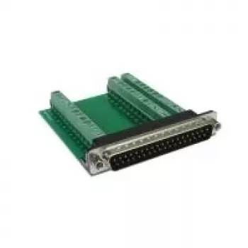 Adaptér EXSYS EX-49035 D-SUB 37pólový samec na 39pólový šroubový svorkovnicový blok, zelený/stříbrný